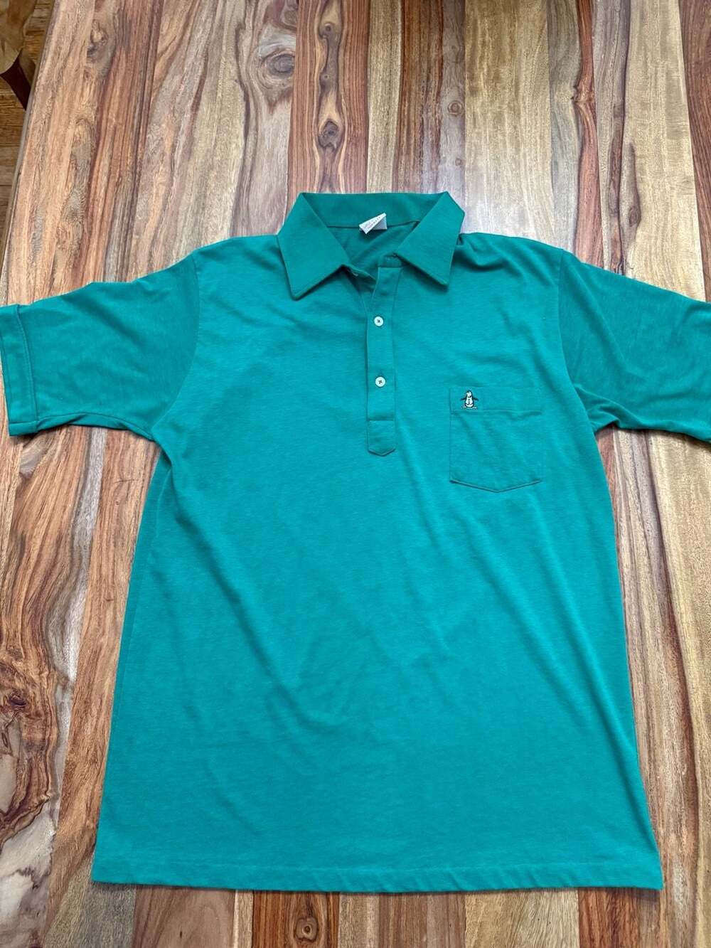 Vintage made in USA Grand Slam Munsingwear Penguin Polo Shirt Green Large